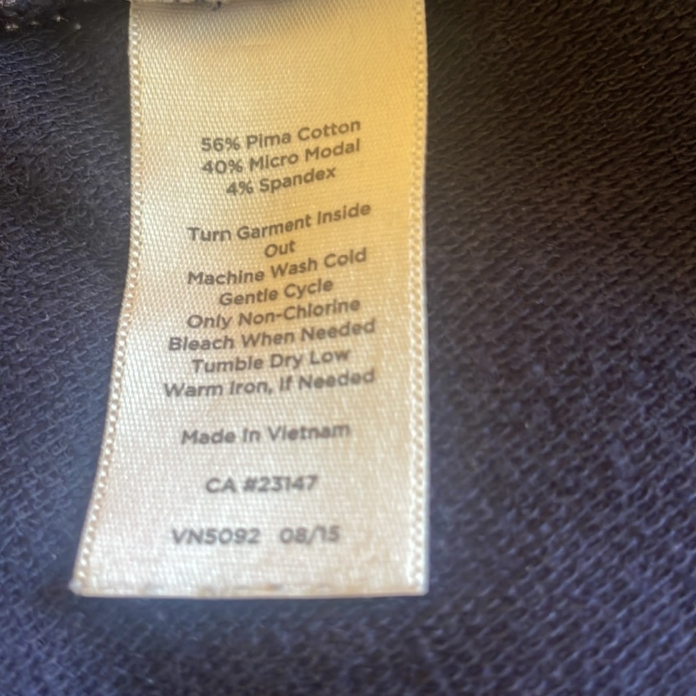 WANTED:  TALBOTS Size X Navy Blue Crops Cotton Modal Spandex - Picture 3 of 3